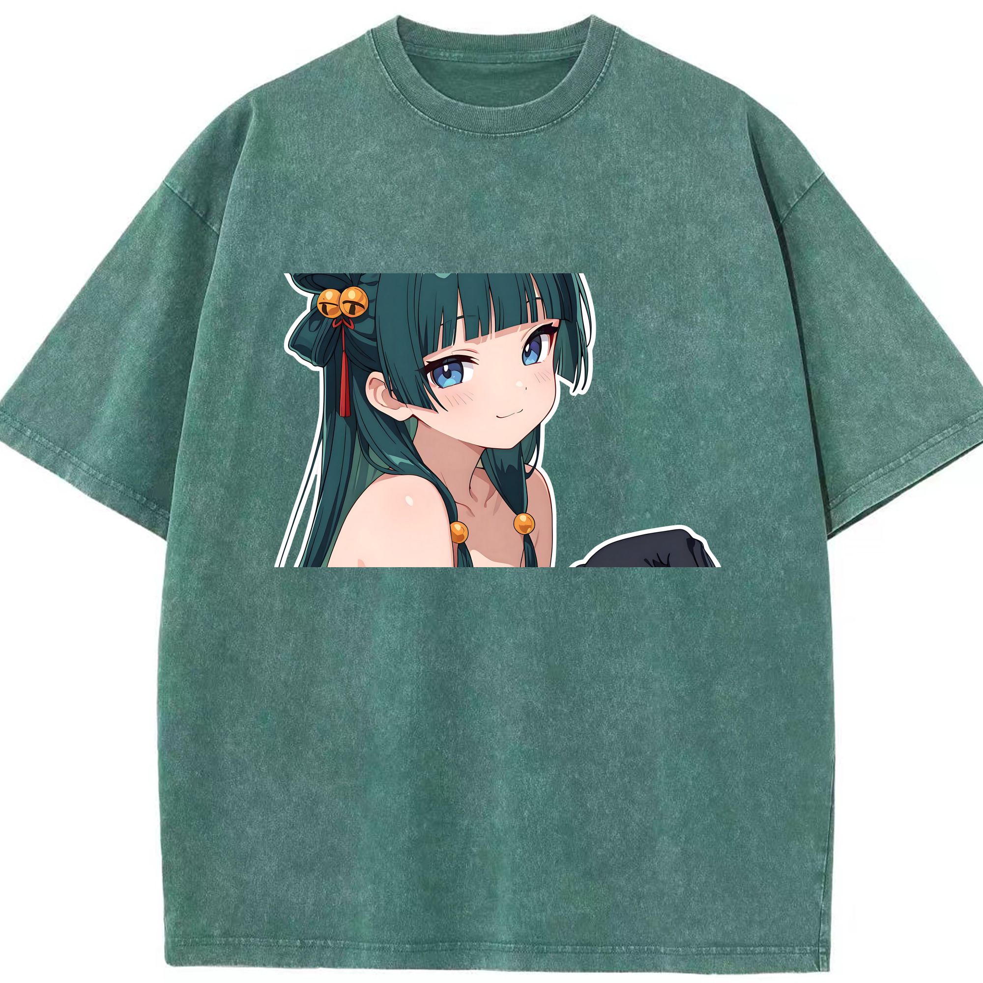 （画像用） 薬屋のひとりごと The Apothecary Diaries 綿100% ヴィンテージ風 半袖Tシャツ（フロントプリント）